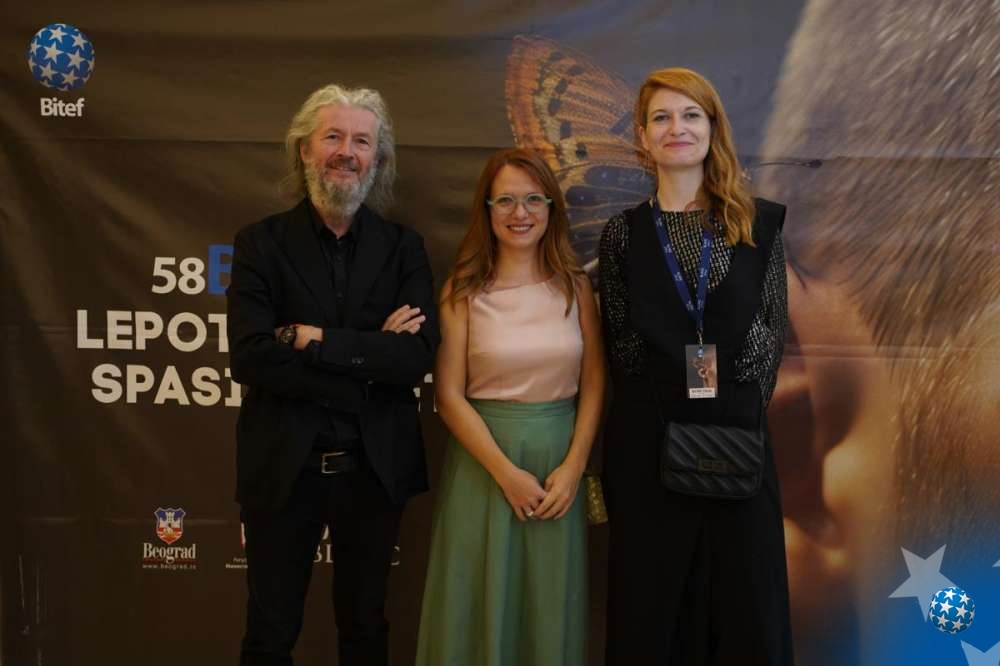 Nikita Milivojević, Tijana Grumić i Ksenija Đurović; Foto: Jakov Simović